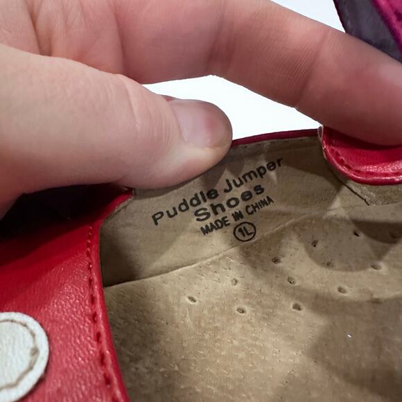 Puddle Jumper leather Shoes - Fun Design! Size 1 - Picture 6 of 6